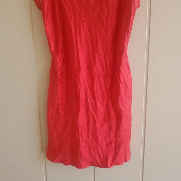 VTG Victoria's Secret LingerieLarge 100% Silk Red Babydoll Slip Dress …